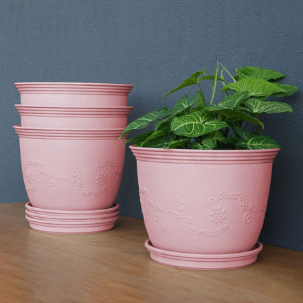 Leafy Planter 12" Set of 4