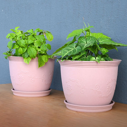 Leafy Planter 12" Set of 2