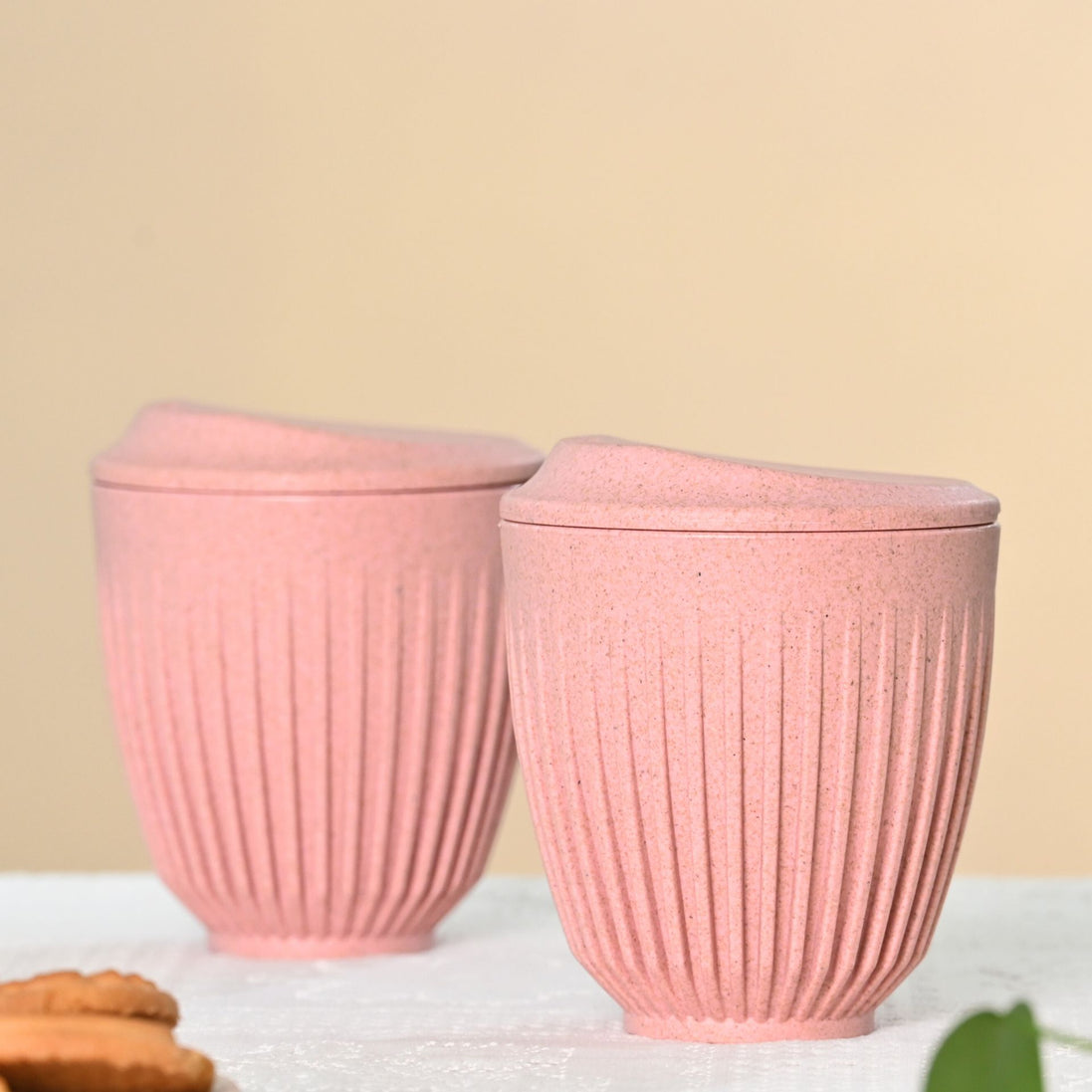 Retro Cup with lid 250ml - Set of 2